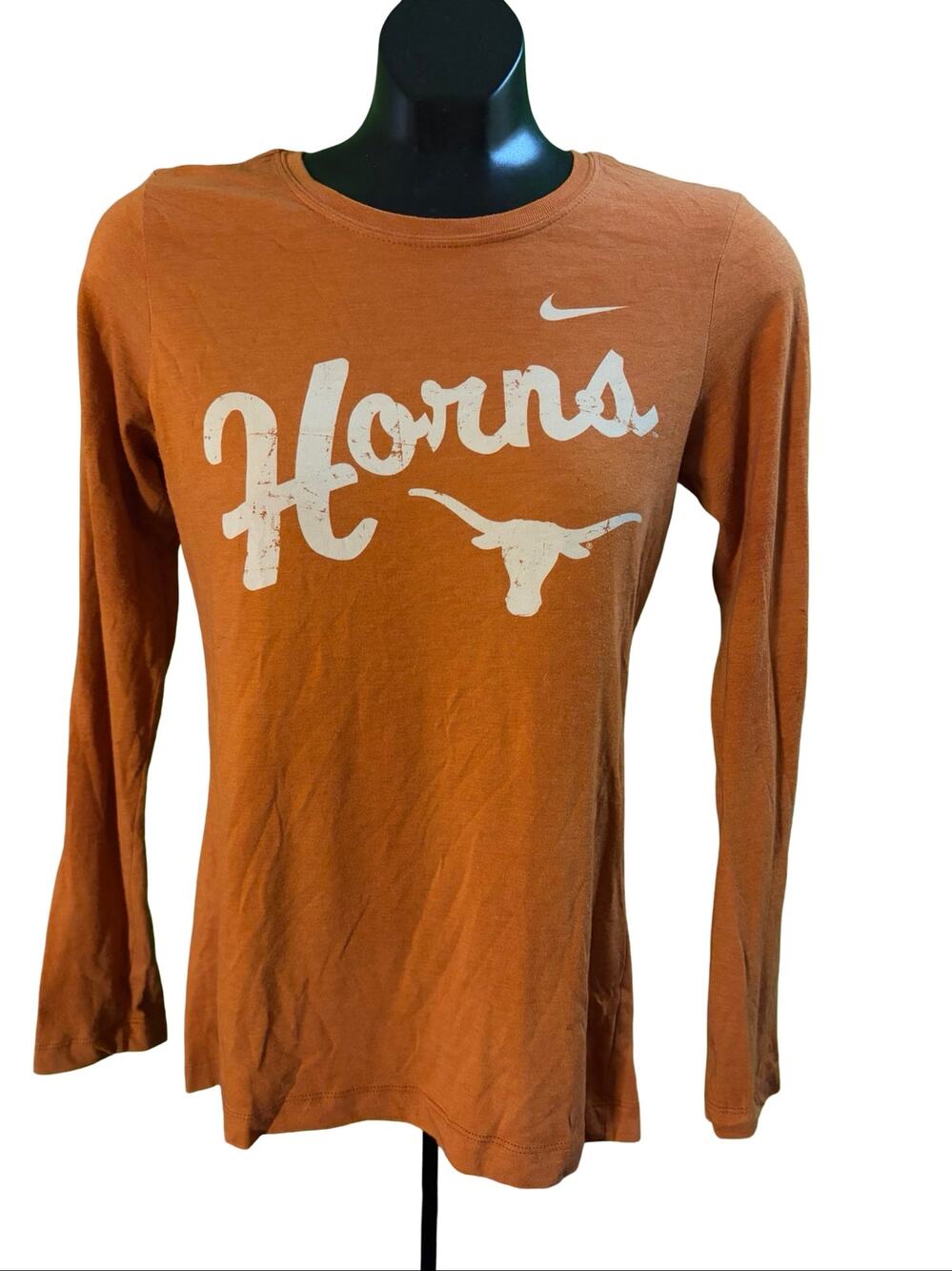 Nike Texas Longhorns Women’s Long Sleeve Graphic T-Shirt Burnt Orange Size M
